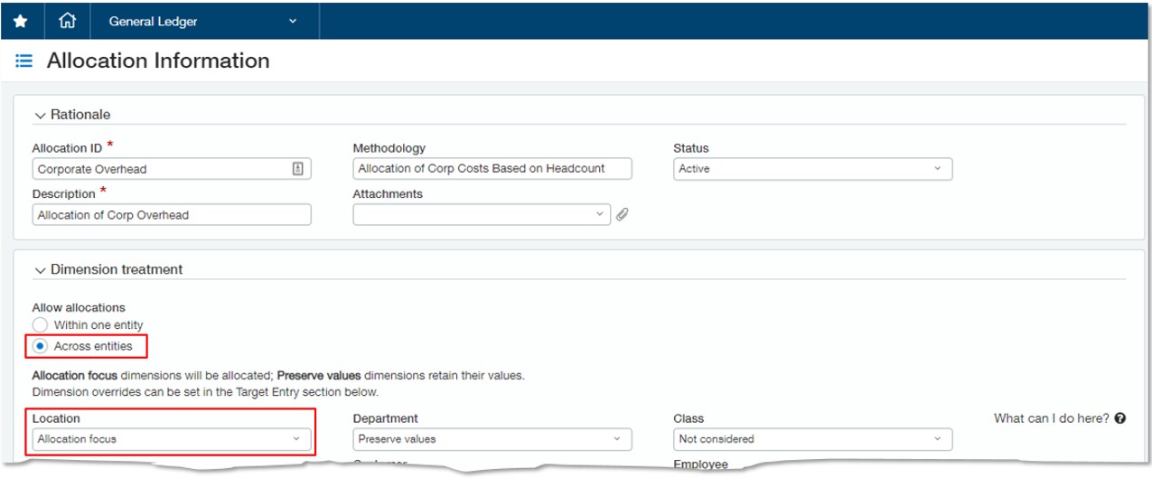 Dynamic Allocations - Setup Info