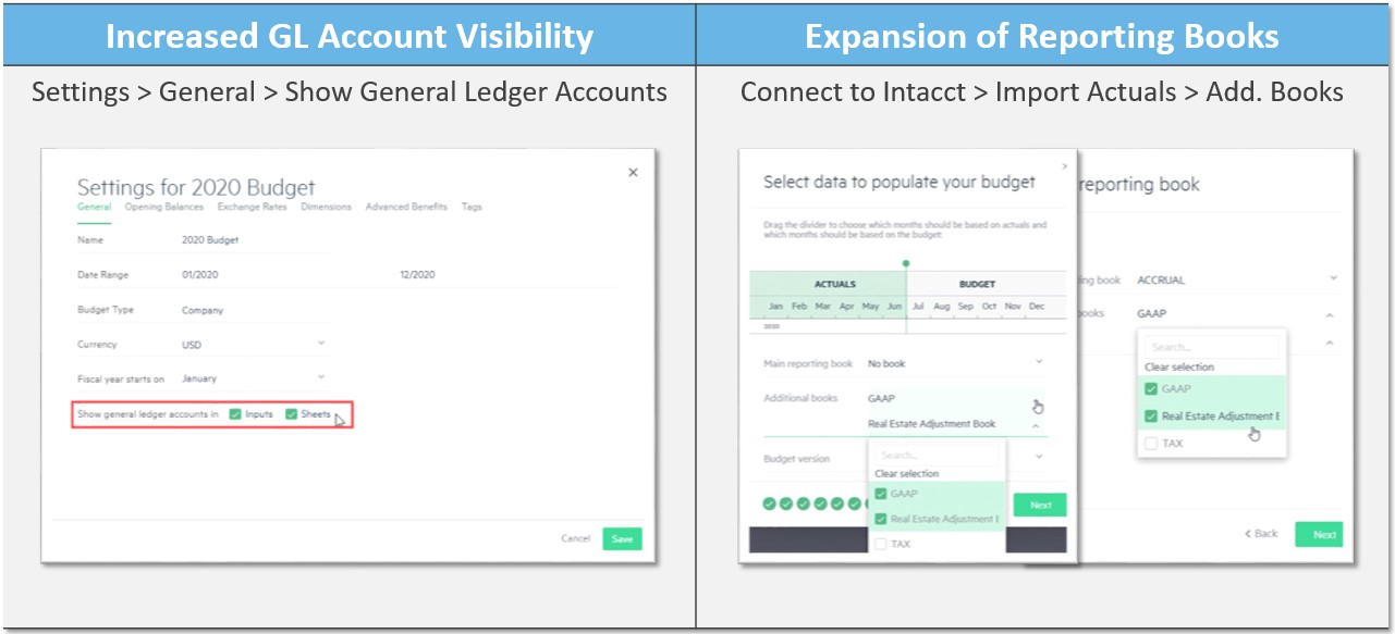 SIBP - Increased GL Account Visibility